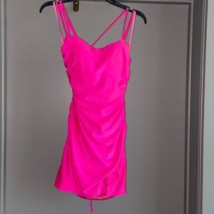 The perfect Homecoming dress! Quality! Neon pink mini dress! Worn once.